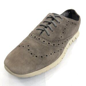 COLE HAAN ZERO GRAND 7.5 Gray Perforated Shoes